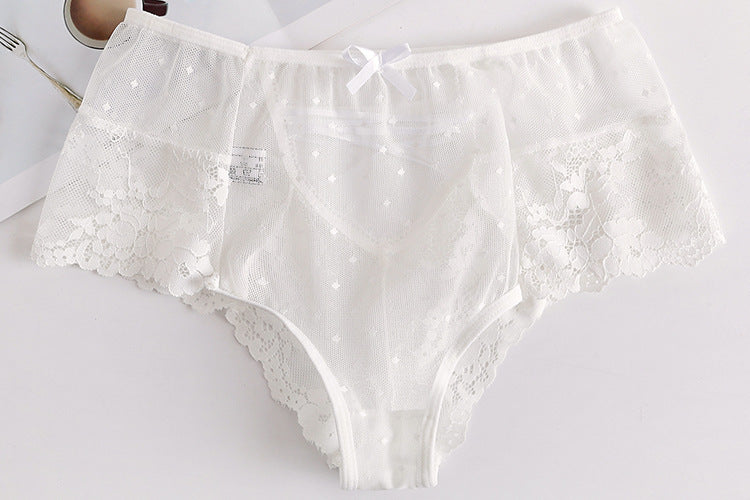 High-Waist Lace Briefs for Women – Tummy Control Sexy Comfort Panties