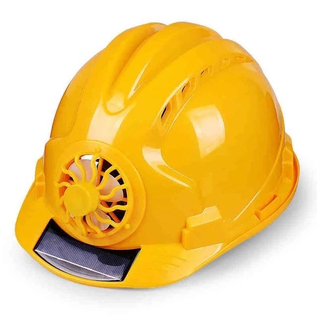 Workplace Safety Supplies Solar Ventilated Sun Protection Helmet for Construction Workers
