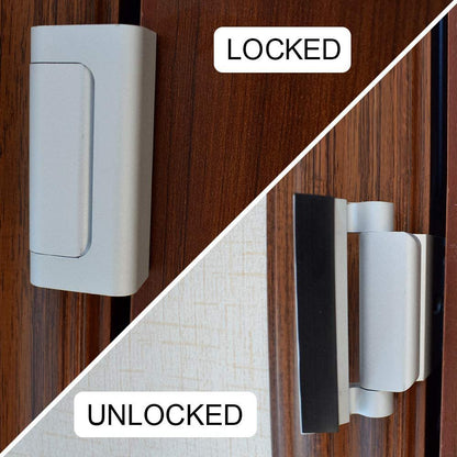 Child Safety Door Reinforced Lock 3 Inch Aluminum Alloy Night Bolt Door Intercom Security Guard