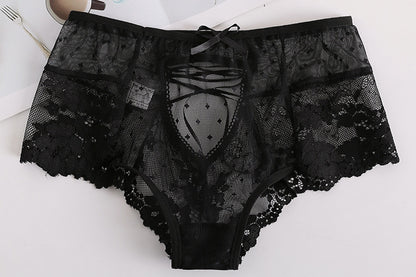 High-Waist Lace Briefs for Women – Tummy Control Sexy Comfort Panties