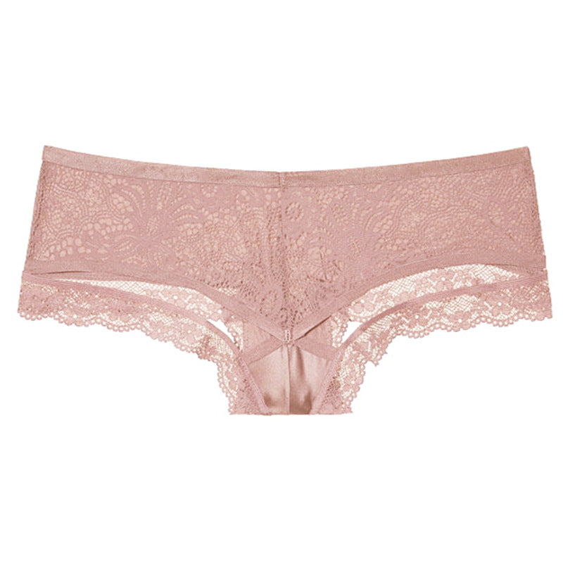 Sexy Lace Trim Panties for Women – Lightweight Silk-Feel Briefs
