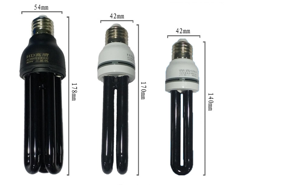 Workplace Safety Supplies Black Light UV Energy Saving Trap Lamp 220V