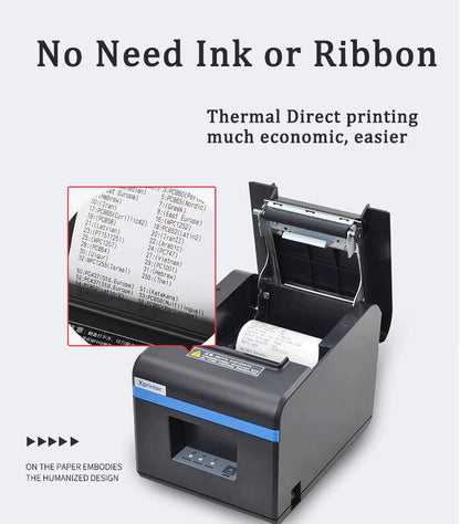 Printers Bluetooth Thermal Ticket Printer 80mm for Kitchen & Restaurant