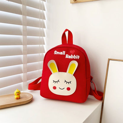 Cute Cartoon Canvas Backpack for Girls – Lightweight Kids School Bag