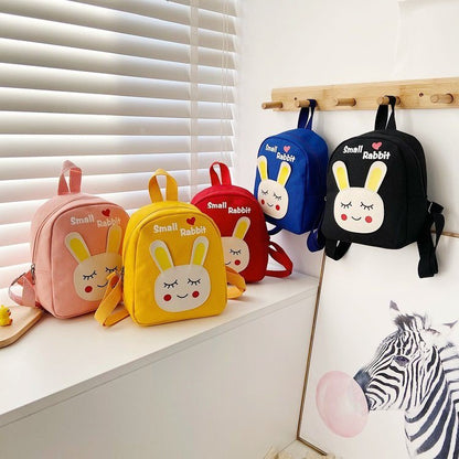 Cute Cartoon Canvas Backpack for Girls – Lightweight Kids School Bag