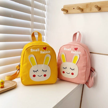 Cute Cartoon Canvas Backpack for Girls – Lightweight Kids School Bag