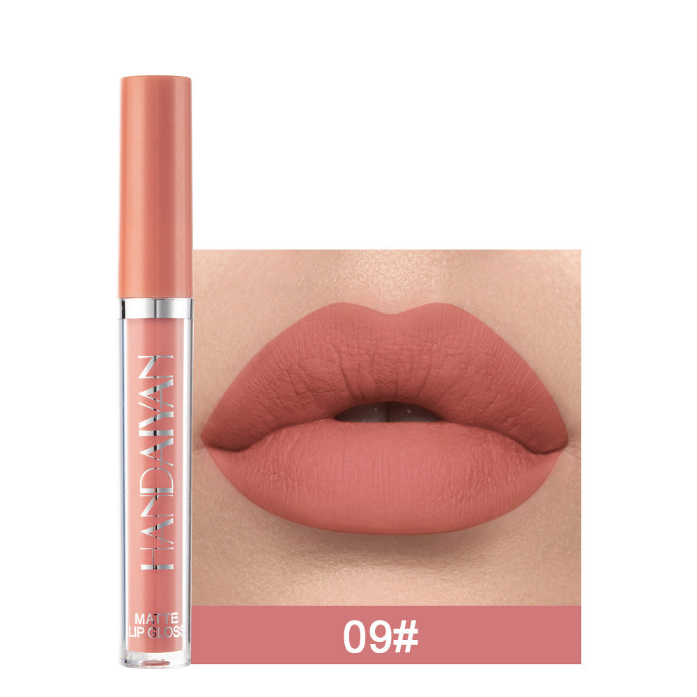 HANDAIYAN Matte Liquid Lipstick – Non-Stick Cup Long Lasting Lip Gloss, Waterproof Non-Fading Lip Colour for Women