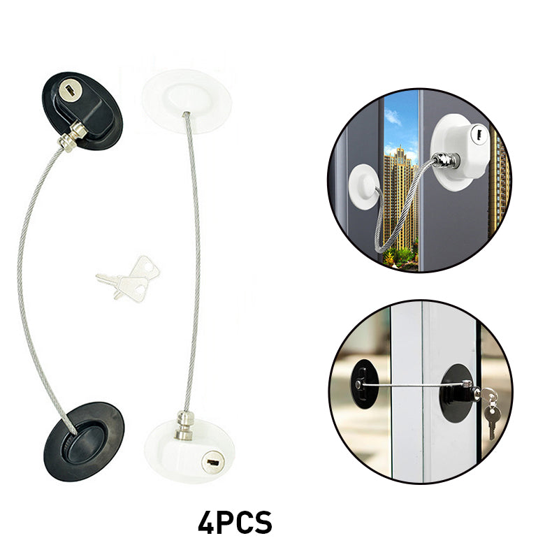 Workplace Safety Supplies Child Safety Window & Door Chain Lock Cable Restrictor