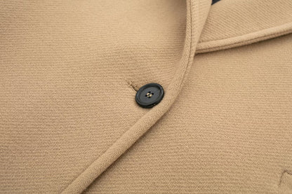 Women’s Wool Blend Short Coat – Loose Fit Winter Office Jacket