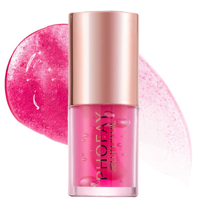 PHOFAY Jelly Lip Oil – Ultra Moisturizing Hydrating Lip Gloss, Non-Sticky Nourishing Lip Care Gloss for Women