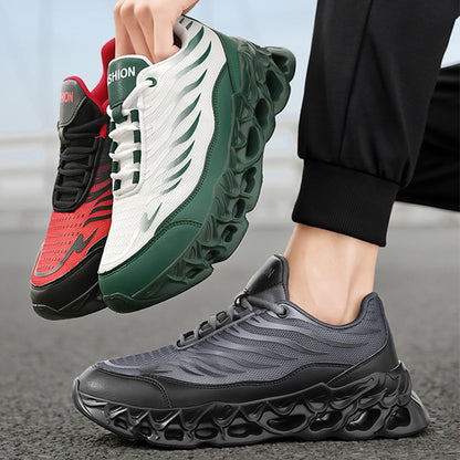 Men’s Breathable Mesh Trainers – Thick Sole Casual Running Sneakers | Lightweight Summer Sports Shoes UK