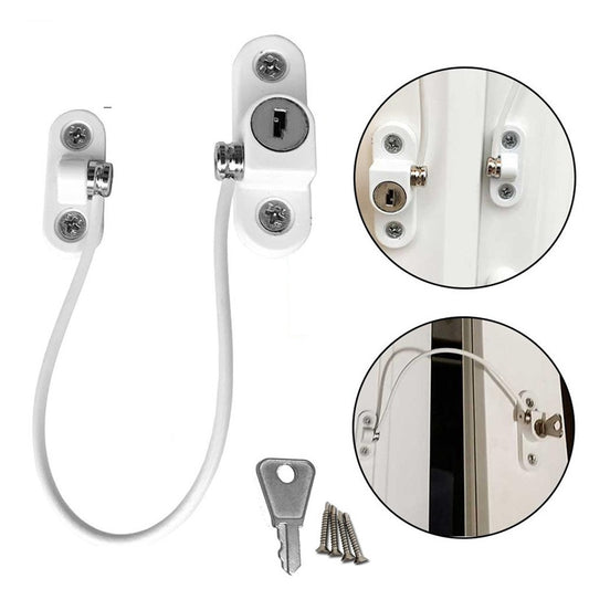 Workplace Safety Supplies Child Safety Window & Door Chain Lock Cable Restrictor
