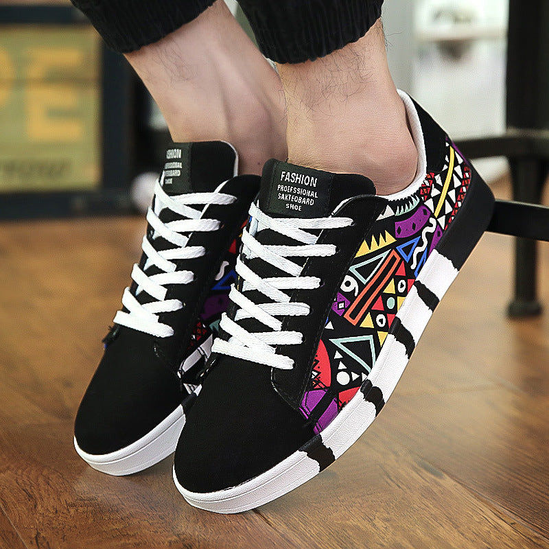 Men’s Suede Stitch Casual Trainers – Lightweight Lace-Up Everyday Shoes with Rubber Sole