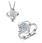 925 Sterling Silver Forever Heart Necklace for Women – AAA Zircon Lab Diamond Pendant | Luxury Wedding & Anniversary Gift UK