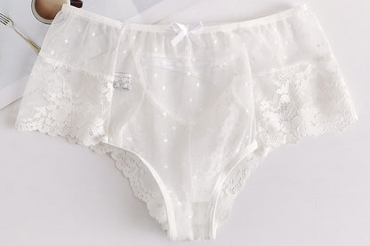 High-Waist Lace Briefs for Women – Tummy Control Sexy Comfort Panties