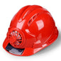 Workplace Safety Supplies Solar Ventilated Sun Protection Helmet for Construction Workers
