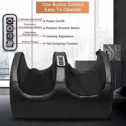2026 New Clearance Sale Foot Massager Massage Machine New Feet Kneading Calf Pain Relief Electric Heated UK Device