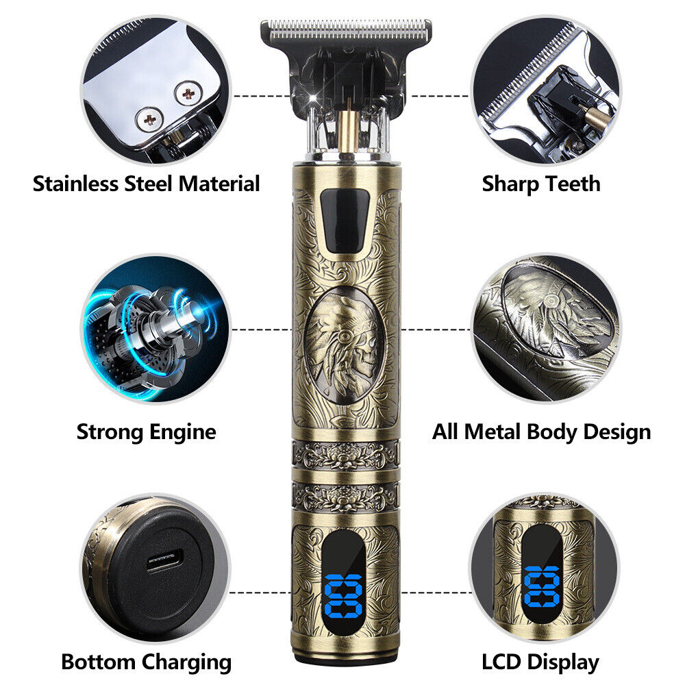 USB Electric Hair Clippers Rechargeable Shaver Beard Trimmer Professional Men Hair Cutting Machine Beard Barber Hair Cut
