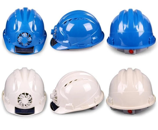 Workplace Safety Supplies Solar Ventilated Sun Protection Helmet for Construction Workers