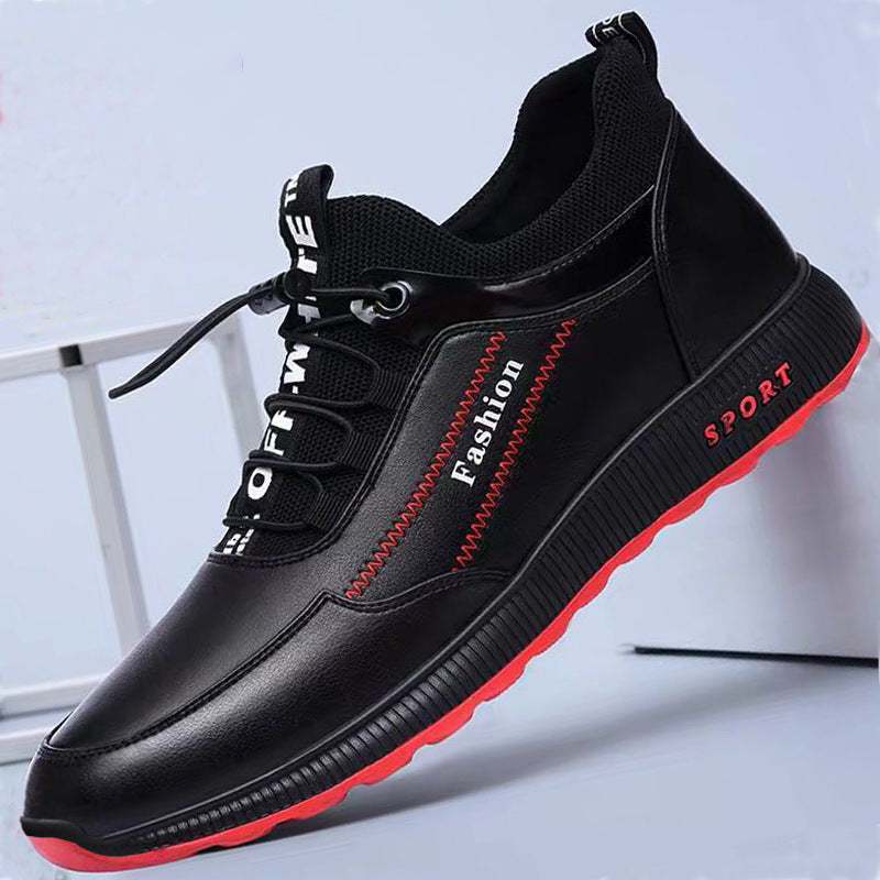 Street Style Men's Casual Shoes | Microfiber Flat Heel Trainers | Casual Shoes