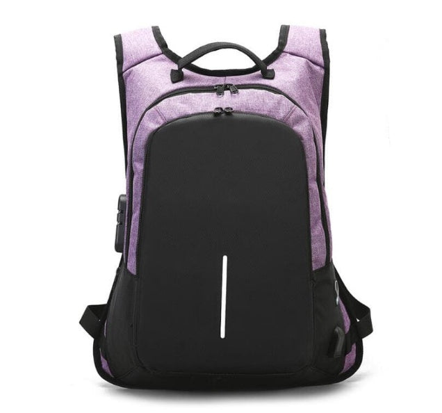 Anti-Theft USB Laptop Backpack 15.6” – Waterproof Travel & School Bag