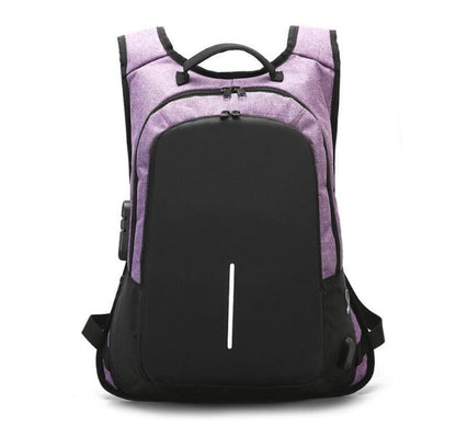 Anti-Theft USB Laptop Backpack 15.6” – Waterproof Travel & School Bag