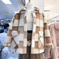 Women’s Wool Blend Coat – Smart Office Winter Jacket with Faux Fur Feel