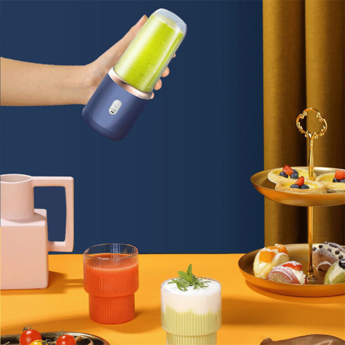 New Electric Mini Juice Maker Portable Blender Smoothie Juicer Fruit Machine UK