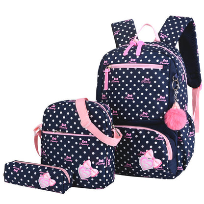 Korean Style Cute Princess Backpack for Girls – Waterproof Primary School Bag