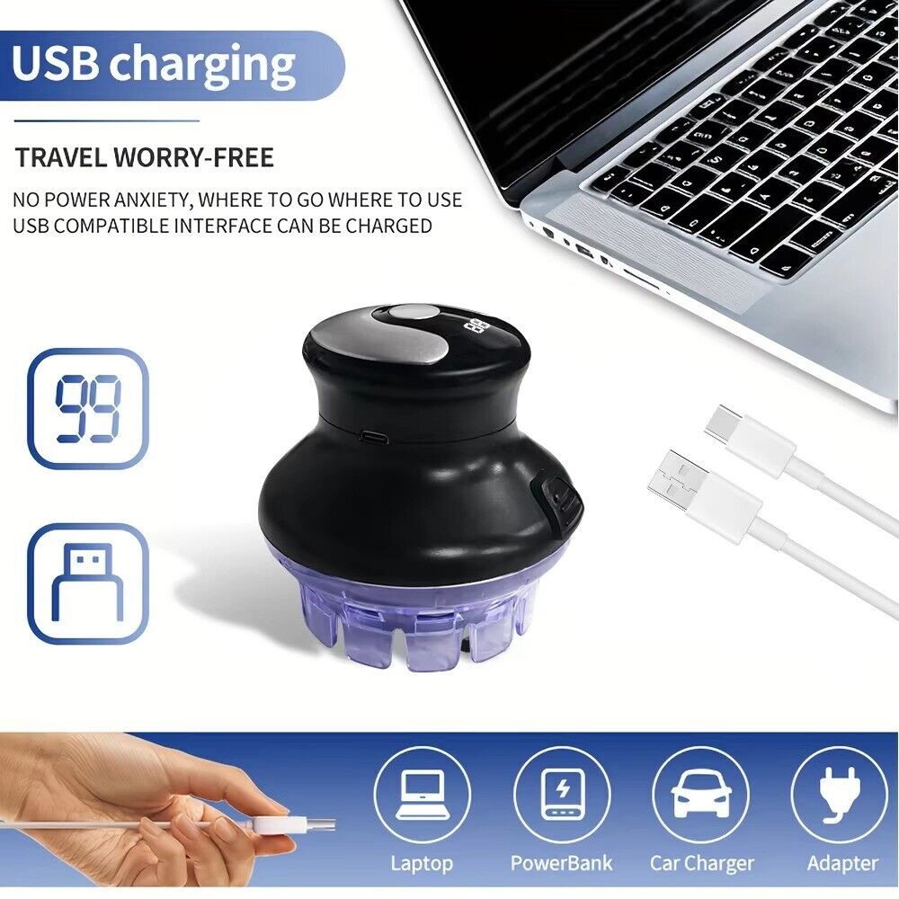 360 Electric Shaver Hair Clippers Bald Head Beard Shaving Machine For Men UK