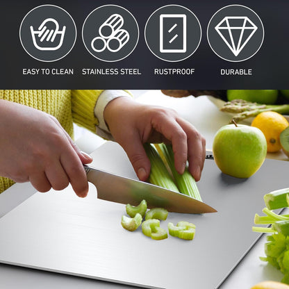 Titanium Cutting Board Double-Sided Titanium Cutting Boards For Kitchen Camping--Small Size 20 X 30cm
