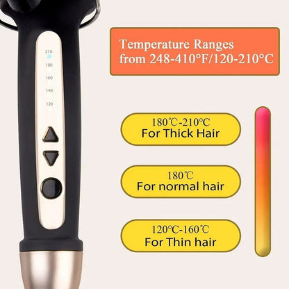 Fast Heating Curling Wand 38mm Hair Curler Large Barrel Curling For Long Hair UK