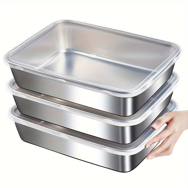 Stainless Steel Sealed Food Storage Box For Grains And Dried Fruits, Kitchen Storage, Refrigerated Sealed Storage Box
