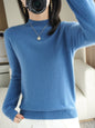Women’s Wool Blend Half Turtleneck Jumper – Loose Fit Office Knit Sweater