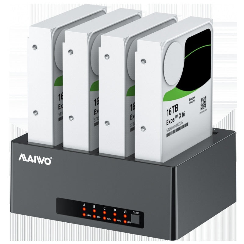 HDD Enclosures Dual Disk SATA Hard Drive Dock Cloner 2.5 & 3.5 Inch Offline Copy Station
