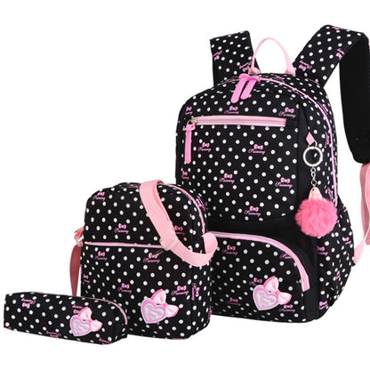 Korean Style Cute Princess Backpack for Girls – Waterproof Primary School Bag