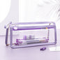 Office & School Supplies Transparent Double-Layer Pencil Case – Large Capacity Exam Stationery Bag