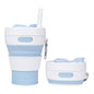 Silicone Folding Cups Portable Compression Cup With Straw