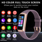 Fitness Tracker With 24 7 Heart Rate Blood Oxygen Sleep Monitor IP68 Waterproof For Women Men