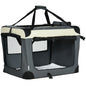 PawHut 70cm Foldable Pet Carrier, With Cushion, For Small Dogs And Cats - Grey