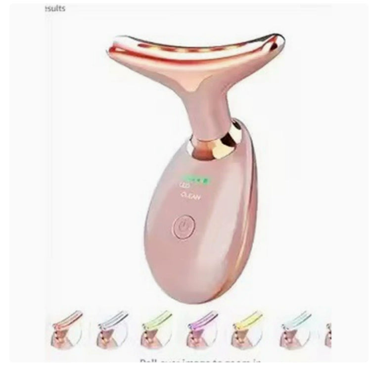 EMS Thermal Neck Lifting Massager with LED Light Therapy – Electric Microcurrent Wrinkle Remover