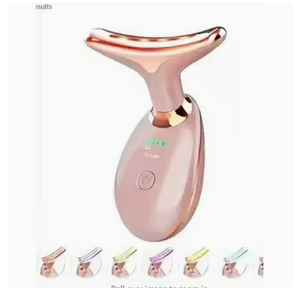 EMS Thermal Neck Lifting Massager with LED Light Therapy – Electric Microcurrent Wrinkle Remover